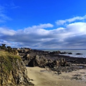 La mer au Pouliguen avec une météo qui change en 3 minutes 😎.#france #sea #landscape